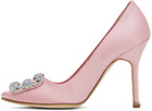 Manolo Blahnik PInk Hangisi 105 Heels