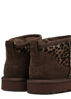 Ugg Classic Ultra Mini Calf-hair Ankle Boots Brown