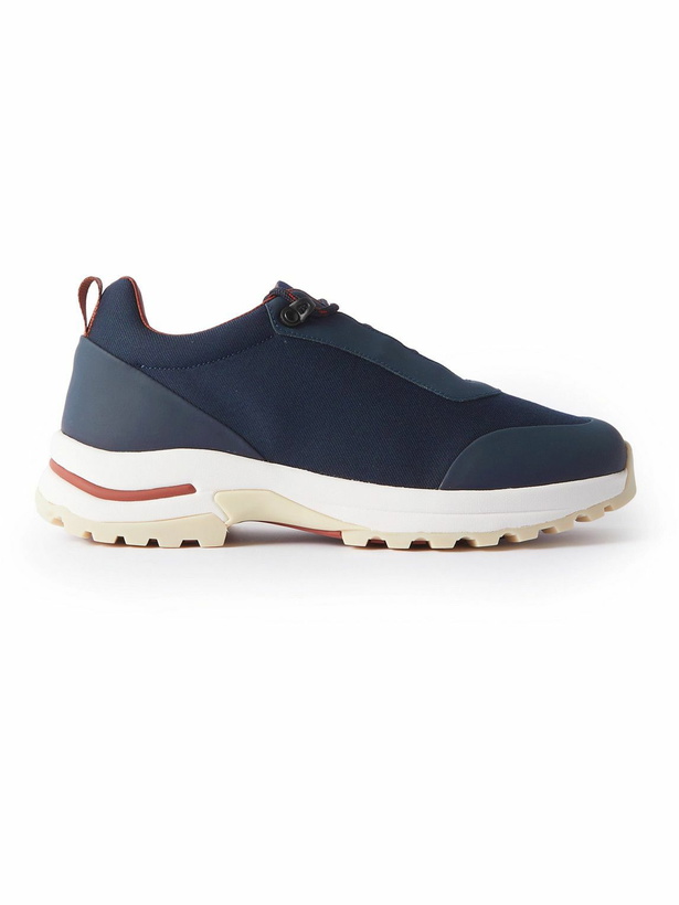 Photo: Loro Piana - Trail Walk Rubber-Trimmed TechnoWool Sneakers - Blue