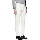 Band of Outsiders White Check Aspen Regular Fit Jeans