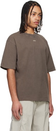 Off-White Brown Short Sleeve Martyrdom Arrow Skate T-shirt