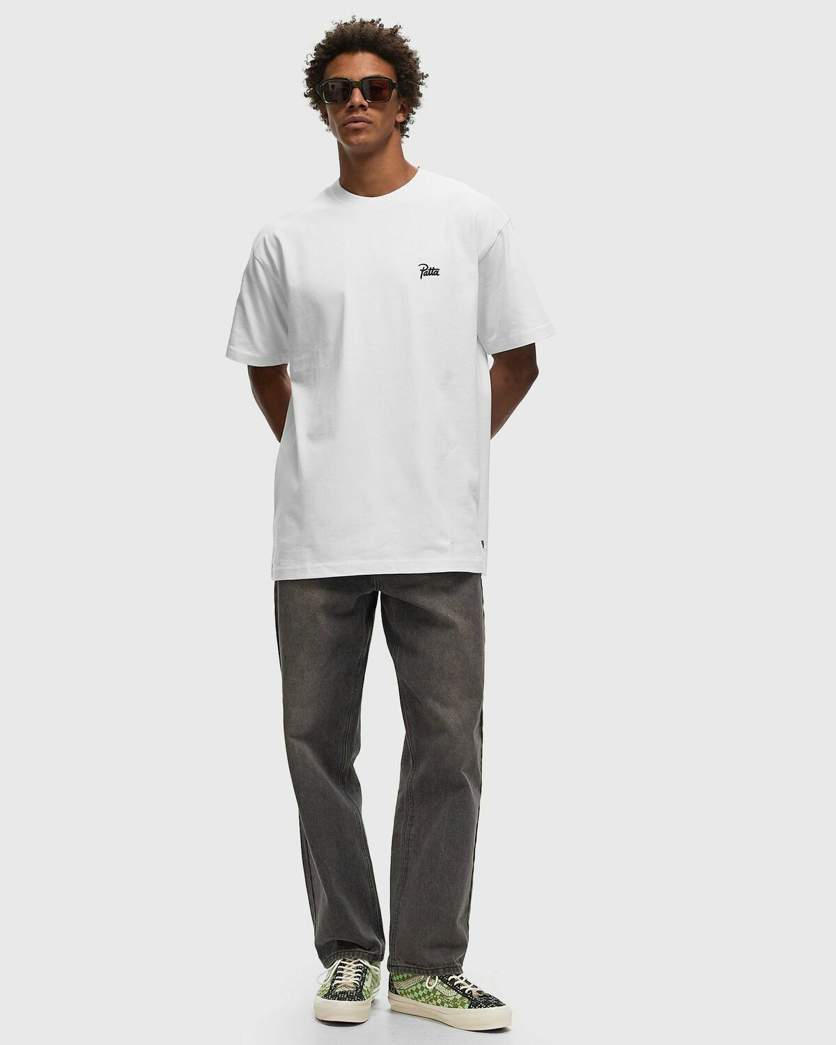 Patta Patta Basic Script Logo T Shirt White Shortsleeves Patta
