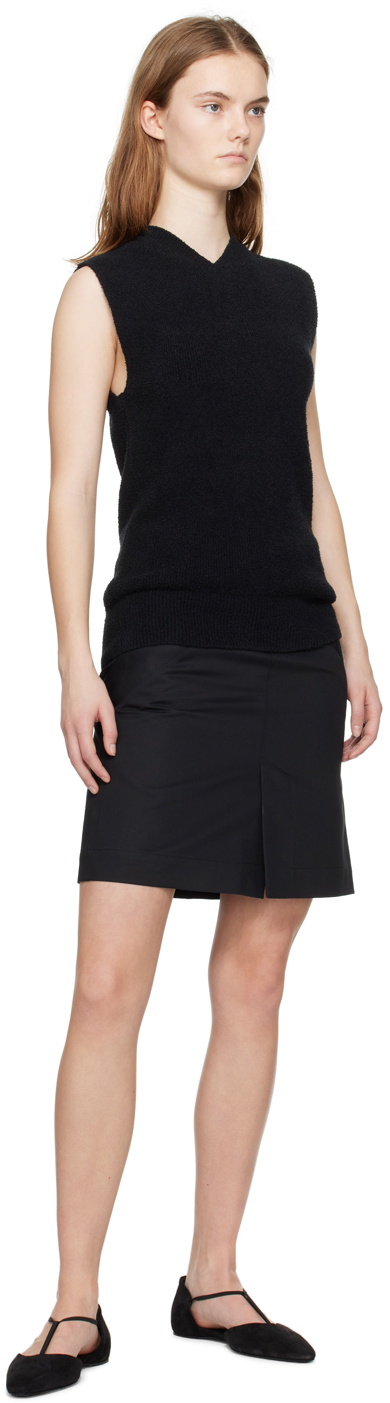 TOTEME Black V-Neck Tank Top