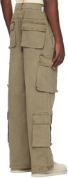 Represent Brown Baggy Cargo Pants