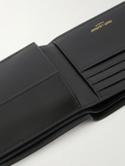 SAINT LAURENT - Logo-Embellished Leather Bifold Wallet with Money Clip