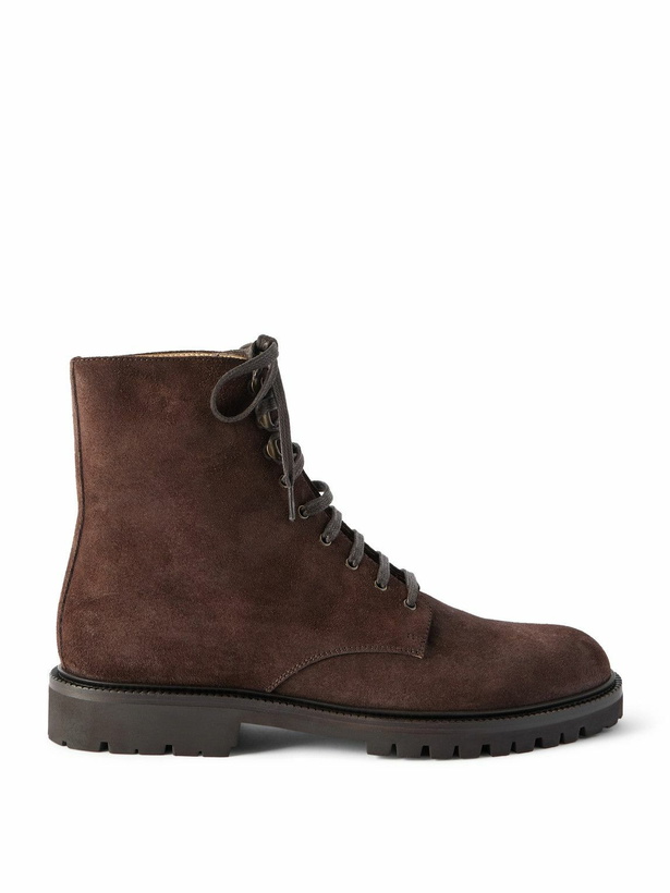 Photo: Brunello Cucinelli - Polacco Suede Boots - Brown