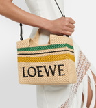 Loewe Paula's Ibiza Small logo raffia tote bag