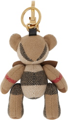 Burberry Beige Thomas Bear Bow Tie Keychain