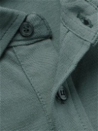 De Petrillo - Slim-Fit Cotton-Piqué Polo Shirt - Green