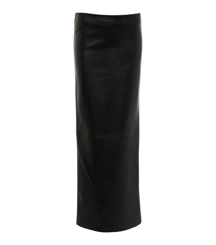 Photo: Mônot Leather maxi skirt
