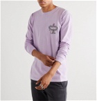 Stüssy - Printed Cotton-Jersey T-Shirt - Purple