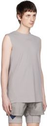 Templa Gray Cross Back Tank Top