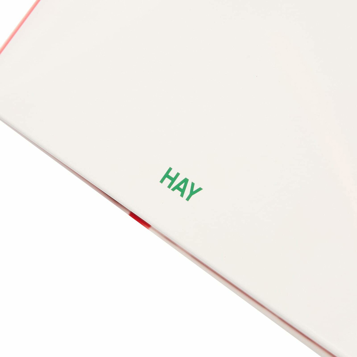 HAY Tin Container - Large in Off-White/Red 