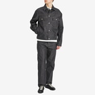 Jil Sander Men's Raw Denim Trucker Jacket in Deft Blue