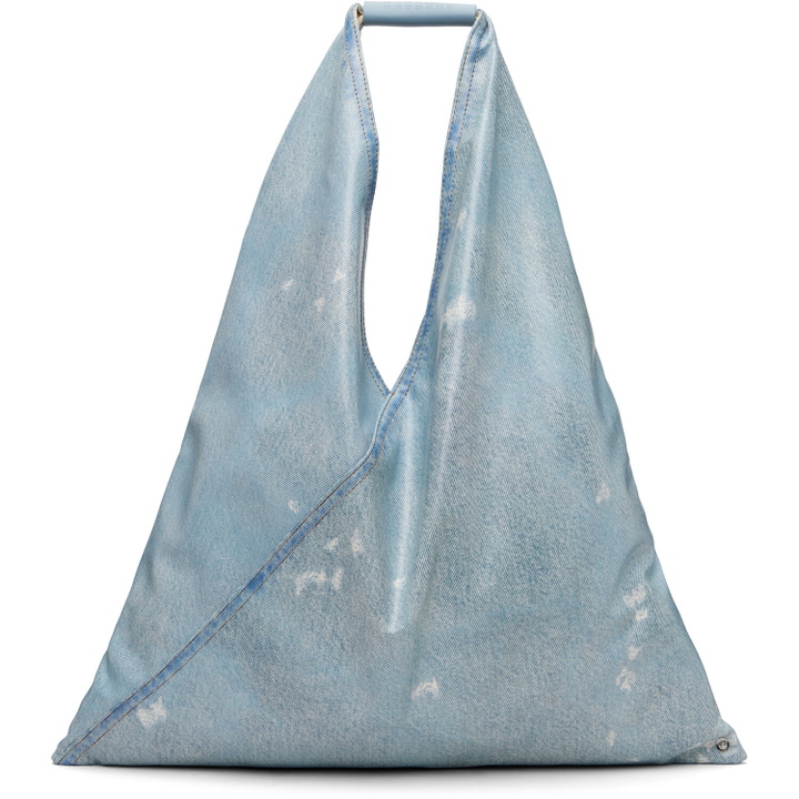 Photo: MM6 Maison Margiela Blue Classic Triangle Tote