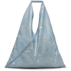 MM6 Maison Margiela Blue Classic Triangle Tote