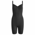 SKIMS Women's Seamless Sculpt Bodysuit Mid-Thigh W/ Open Gusset in Onyx