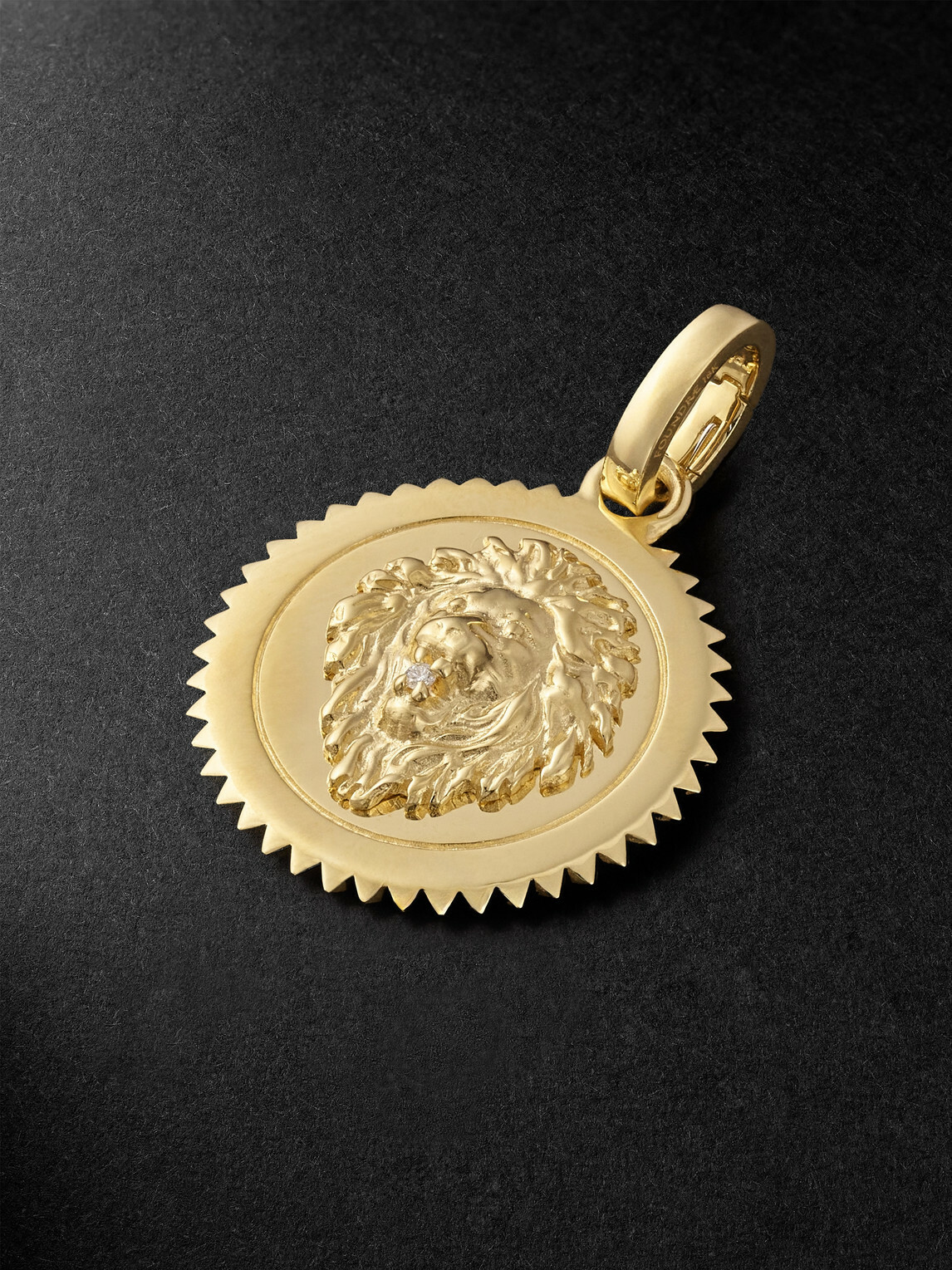 Foundrae - Strength Medium Annex Link 18-Karat Gold Diamond Pendant