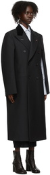 Maison Margiela Black Wool & Mohair Shrug Coat