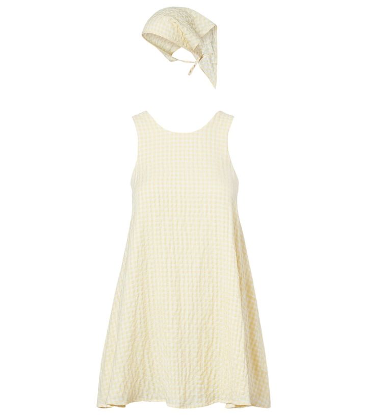 Photo: Montce Betsie gingham minidress and scarf set