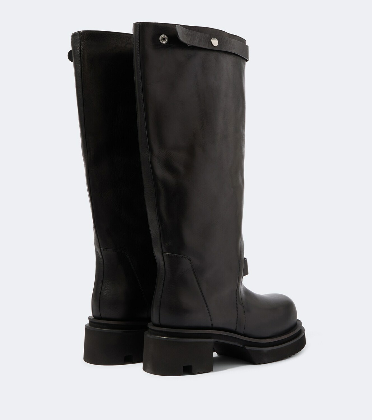 Rick Owens Naska leather knee-high boots
