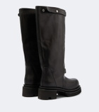Rick Owens Naska leather knee-high boots