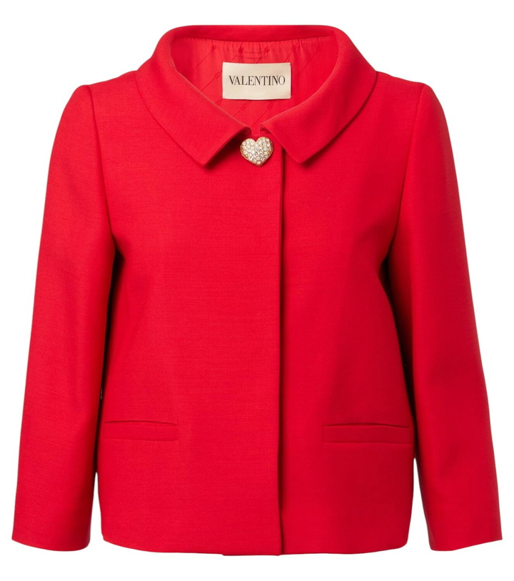 Photo: Valentino Crepe Couture embellished blazer