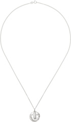 Alec Doherty Silver 'Good Day Bad Day' Pendant Necklace