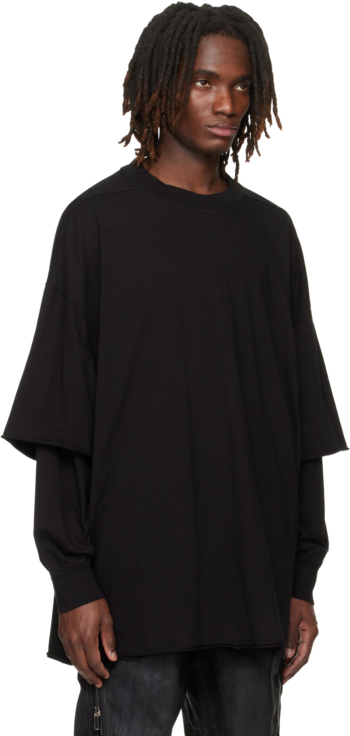 Rick Owens DRKSHDW Black Temple Tommy Hustler Sweatshirt