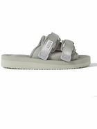 Suicoke - Webbing-Trimmed Suede Sandals - Gray