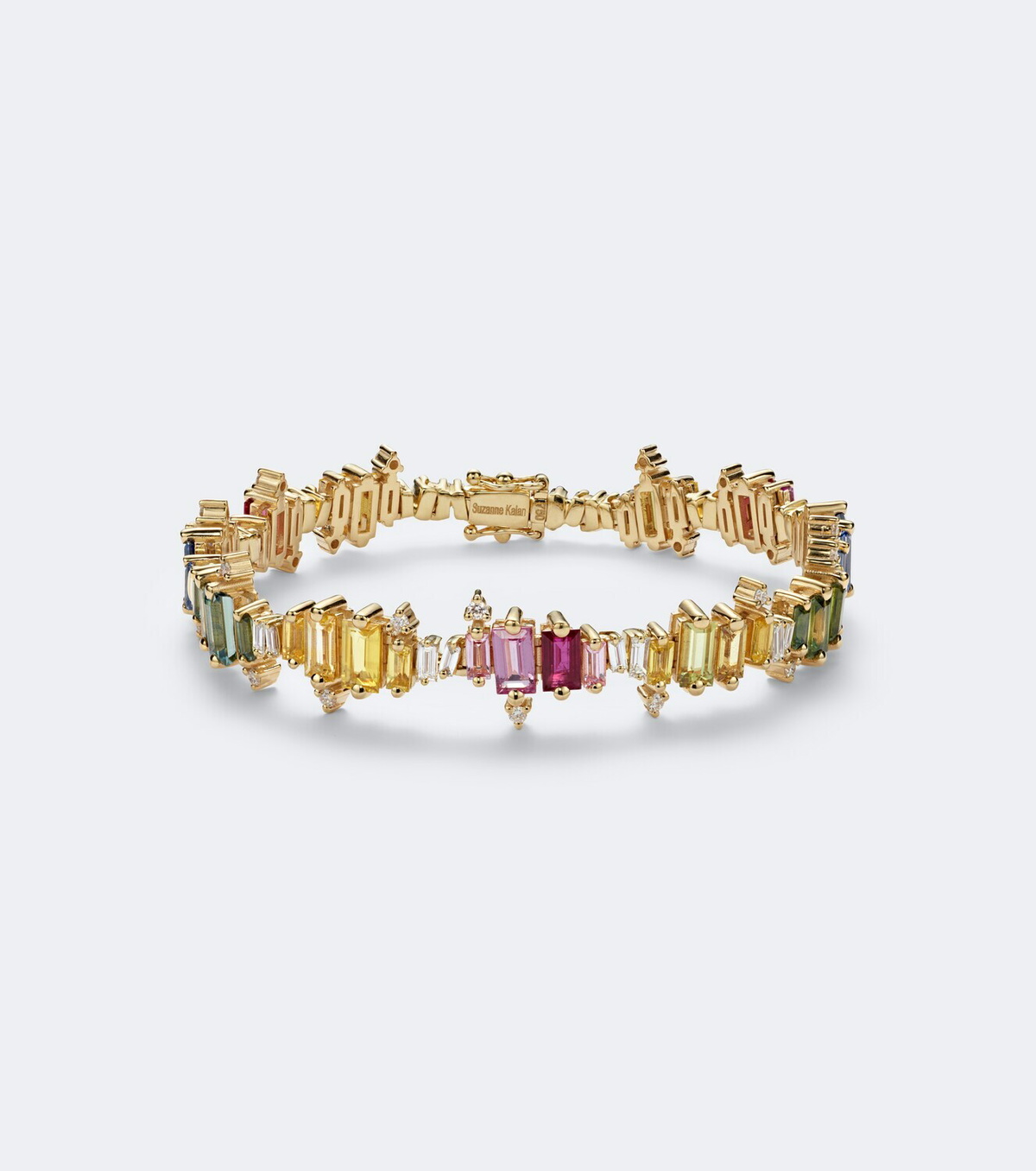 Suzanne Kalan Bold Burst 18kt gold bracelet with sapphires and diamonds