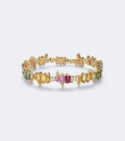 Suzanne Kalan Bold Burst 18kt gold bracelet with sapphires and diamonds