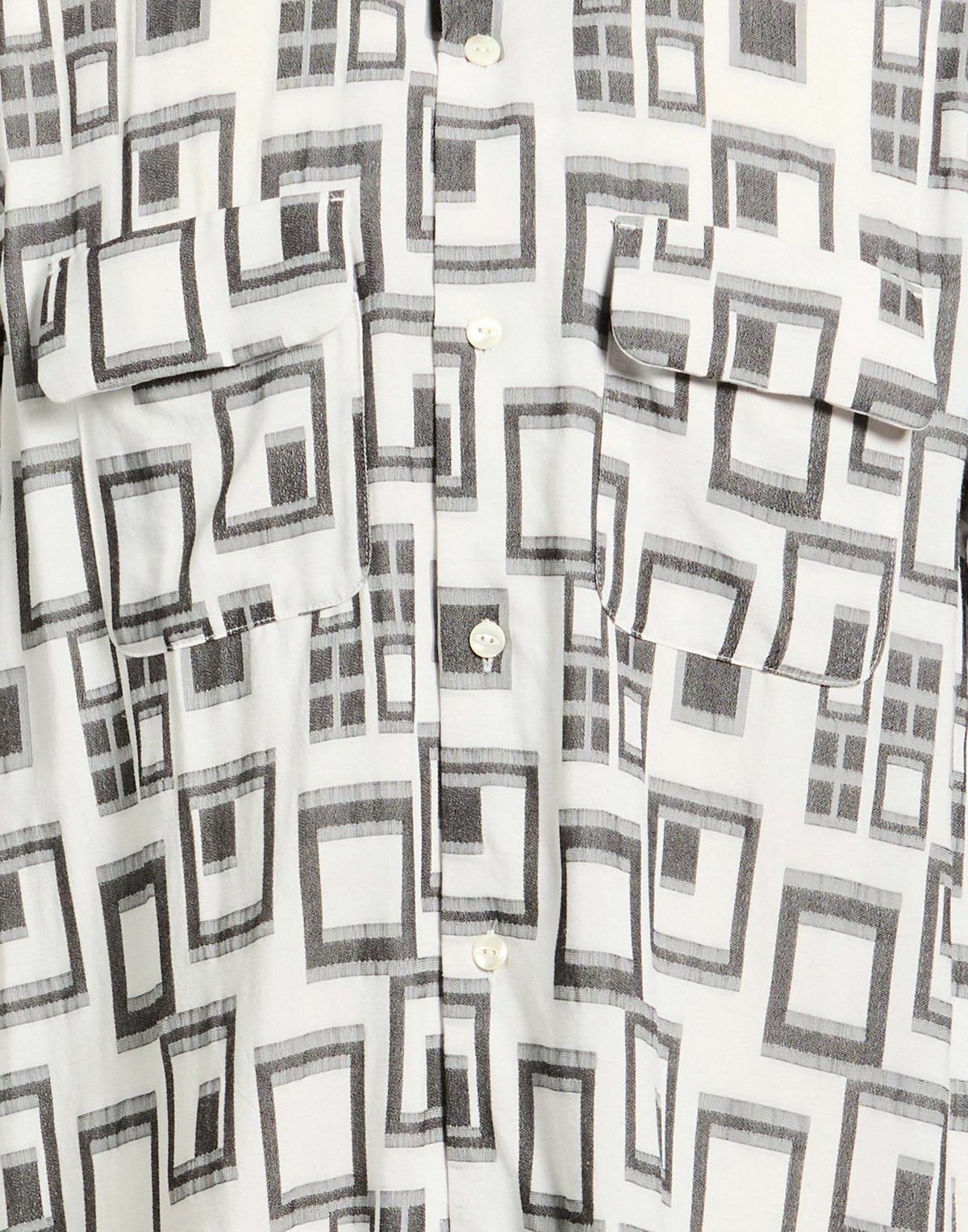 Needles Mens Shirt in Off white