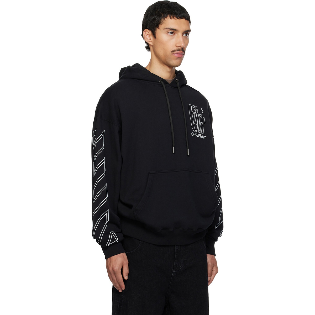 Off-White Black Big Double Arrow Skate Hoodie