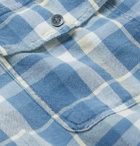 Barena - Checked Cotton-Flannel Shirt - Blue