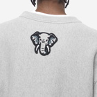 Kenzo Paris Men's College Exagerated Sweat in Pearl Grey