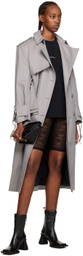 Han Kjobenhavn Gray Oversized Trench Coat
