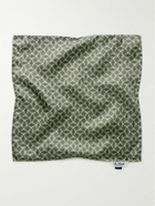 De Petrillo - Printed Silk-Twill Pocket Square