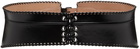 ALAÏA Black Evasee Lacee Corset Belt