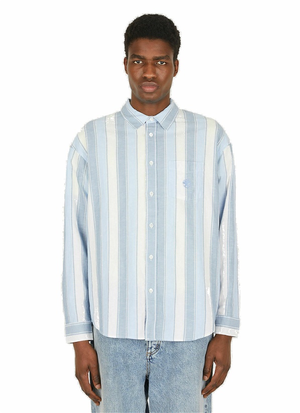 Photo: Wide Stripe Shirt in Blue