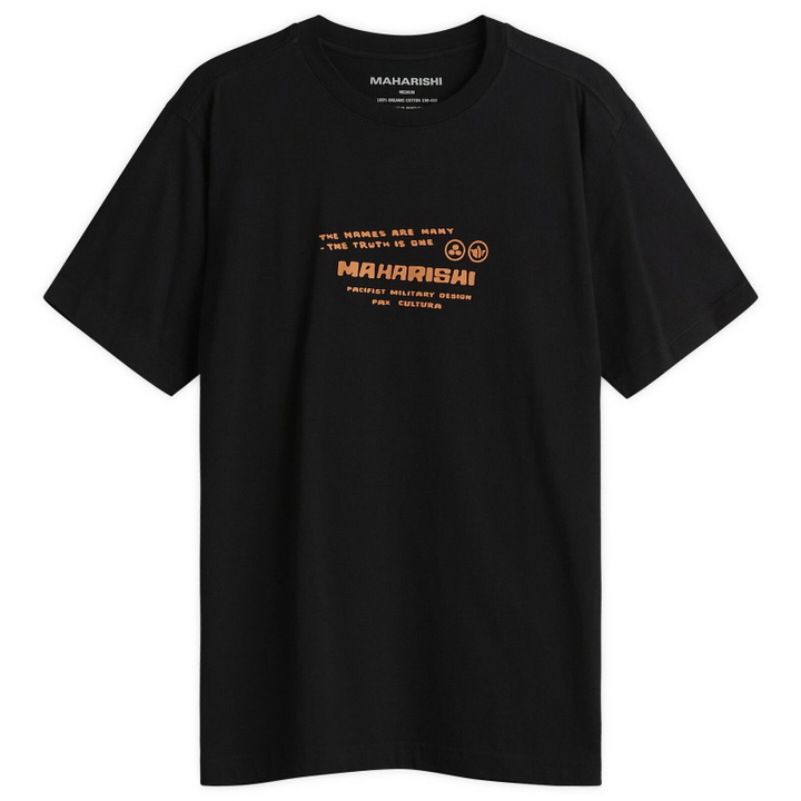 Photo: Maharishi Men's Japanese Menko Card T-Shirt in Black
