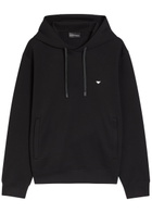Emporio Armani Hooded Jersey Sweatshirt Black