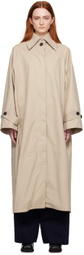 Mark Kenly Domino Tan Beige Caro Trench Coat