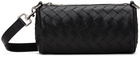 Bottega Veneta Black Mini Intrecciato Barrel Pouch