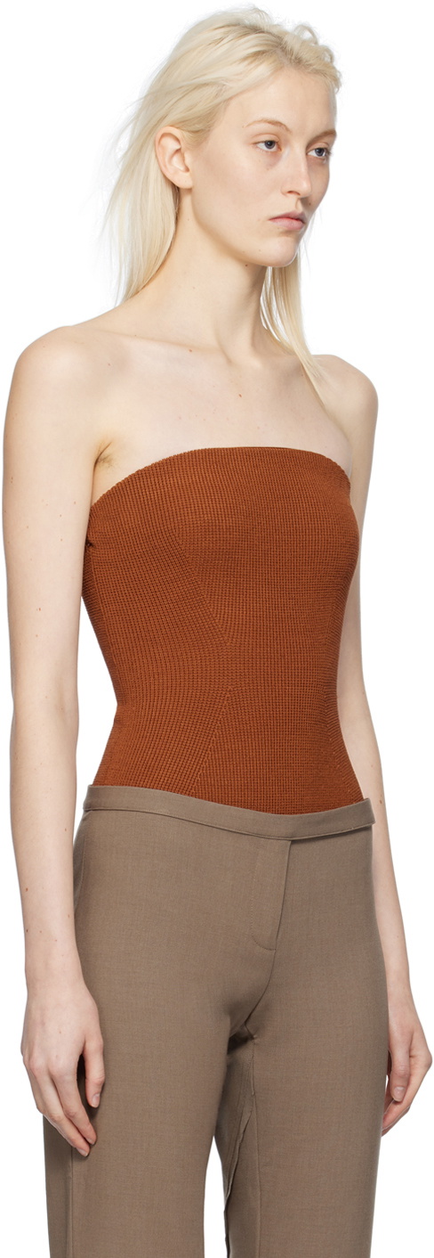 CAMILLA AND MARC Brown Corbin Bodysuit CAMILLA AND MARC