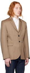 Steven Passaro SSENSE Exclusive Beige Blazer