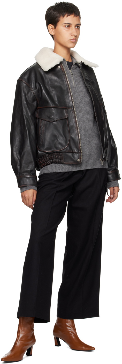 Dunst Black Belted Trousers
