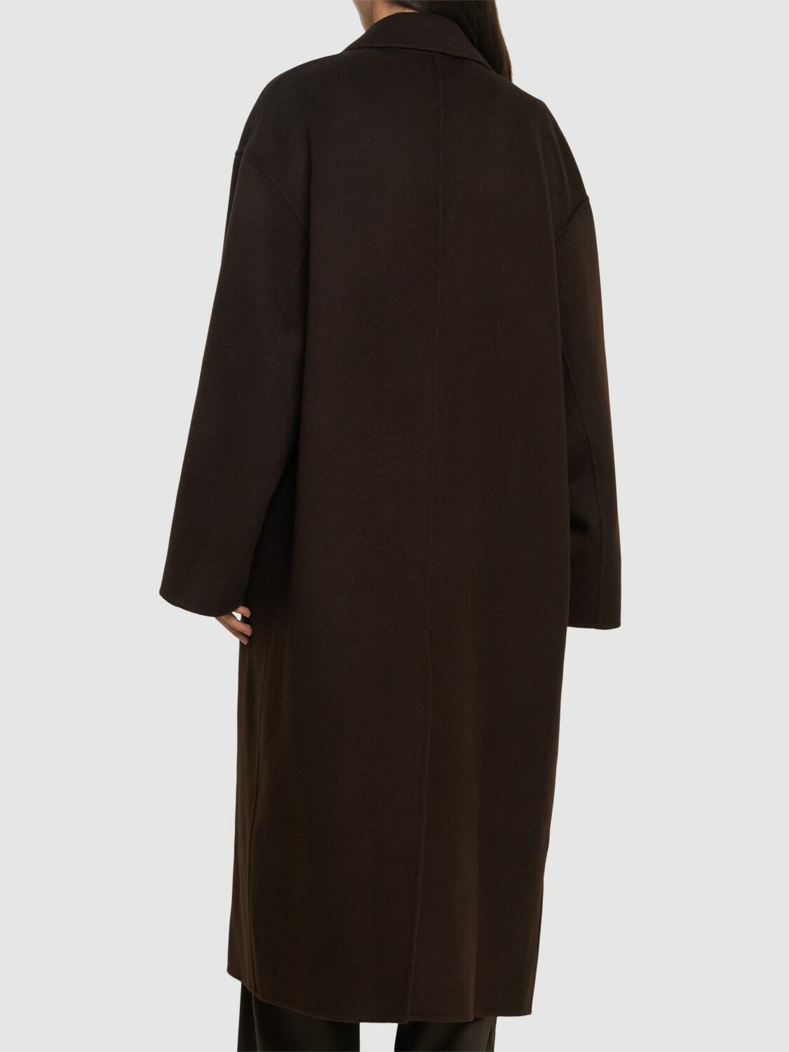LOULOU STUDIO Borneo Double Breast Wool Long Coat