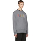 McQ Alexander McQueen Grey Embroidered Swallow Sweatshirt