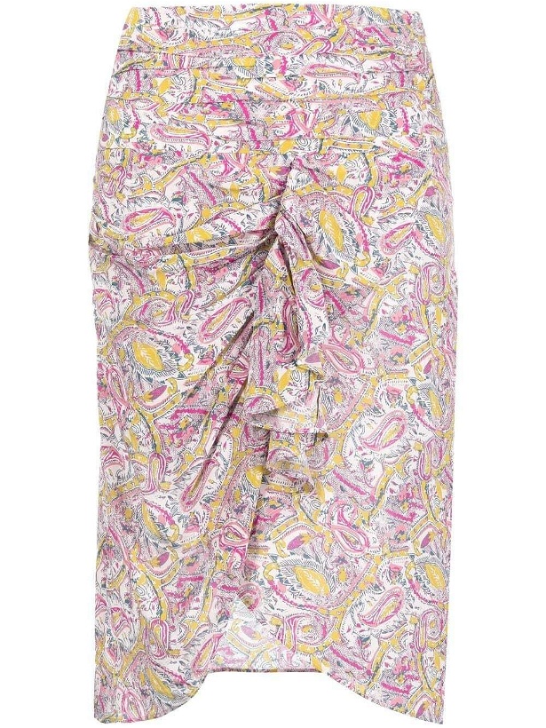 Photo: IRO - Wrap Silk Blend Midi Skirt